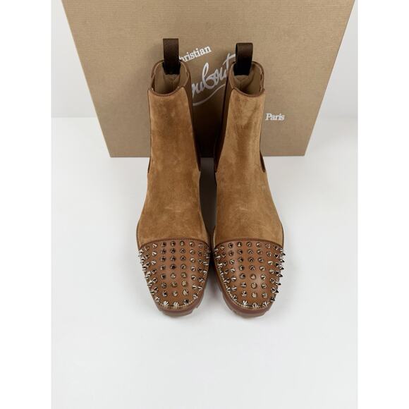 Size 7.5US - Christian Louboutin Melon Spikes Boots NEW main image 8